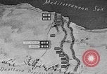 Standbild Karte von Afrika El Alamein Ägypten, 1942, aus Sekunde 47 historischem Filmmaterial Videoclip 65675052596