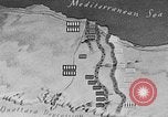 Standbild Karte von Afrika El Alamein Ägypten, 1942, aus Sekunde 48 historischem Filmmaterial Videoclip 65675052596