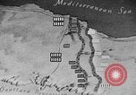 Standbild Karte von Afrika El Alamein Ägypten, 1942, aus Sekunde 49 historischem Filmmaterial Videoclip 65675052596