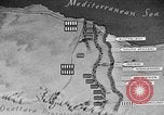 Standbild Karte von Afrika El Alamein Ägypten, 1942, aus Sekunde 50 historischem Filmmaterial Videoclip 65675052596
