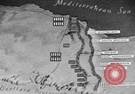 Standbild Karte von Afrika El Alamein Ägypten, 1942, aus Sekunde 56 historischem Filmmaterial Videoclip 65675052596