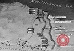 Standbild Karte von Afrika El Alamein Ägypten, 1942, aus Sekunde 58 historischem Filmmaterial Videoclip 65675052596