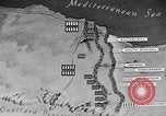 Standbild Karte von Afrika El Alamein Ägypten, 1942, aus Sekunde 60 historischem Filmmaterial Videoclip 65675052596