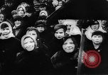 Image of massed crowd parading Moscow Russia Soviet Union, 1924, second 7 stock footage video 65675052607