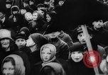 Image of massed crowd parading Moscow Russia Soviet Union, 1924, second 9 stock footage video 65675052607