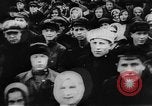 Image of massed crowd parading Moscow Russia Soviet Union, 1924, second 12 stock footage video 65675052607