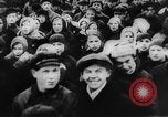 Image of massed crowd parading Moscow Russia Soviet Union, 1924, second 13 stock footage video 65675052607