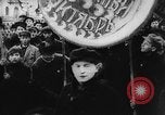 Image of massed crowd parading Moscow Russia Soviet Union, 1924, second 21 stock footage video 65675052607