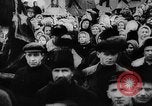 Image of massed crowd parading Moscow Russia Soviet Union, 1924, second 28 stock footage video 65675052607