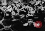 Image of massed crowd parading Moscow Russia Soviet Union, 1924, second 29 stock footage video 65675052607