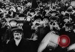 Image of massed crowd parading Moscow Russia Soviet Union, 1924, second 39 stock footage video 65675052607