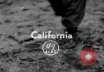 Standbild Männer außerhalb der Häuser Sierra Madre California USA, 1954, aus Sekunde 1 historischem Filmmaterial Videoclip 65675052625