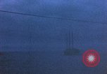 Image of US submarine, USS Tirante (SS-420) attacks Japanese Junk Pacific Ocean, 1945, second 31 stock footage video 65675052643