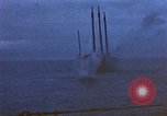 Image of US submarine, USS Tirante (SS-420) attacks Japanese Junk Pacific Ocean, 1945, second 37 stock footage video 65675052643