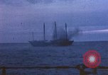 Image of US submarine, USS Tirante (SS-420) attacks Japanese Junk Pacific Ocean, 1945, second 52 stock footage video 65675052643