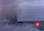 Image of US submarine, USS Tirante (SS-420) attacks Japanese Junk Pacific Ocean, 1945, second 61 stock footage video 65675052643