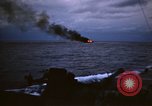Standbild Japanische Schiff Brennen von Amerikanischen u-boot Angriff Palau Inseln, 1945, aus Sekunde 11 historischem Filmmaterial Videoclip 65675052652