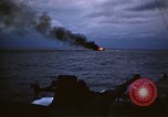 Standbild Japanische Schiff Brennen von Amerikanischen u-boot Angriff Palau Inseln, 1945, aus Sekunde 13 historischem Filmmaterial Videoclip 65675052652