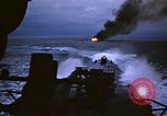 Standbild Japanische Schiff Brennen von Amerikanischen u-boot Angriff Palau Inseln, 1945, aus Sekunde 33 historischem Filmmaterial Videoclip 65675052652