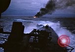 Standbild Japanische Schiff Brennen von Amerikanischen u-boot Angriff Palau Inseln, 1945, aus Sekunde 35 historischem Filmmaterial Videoclip 65675052652