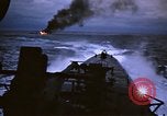 Standbild Japanische Schiff Brennen von Amerikanischen u-boot Angriff Palau Inseln, 1945, aus Sekunde 39 historischem Filmmaterial Videoclip 65675052652