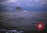 Standbild Japanische Schiff Brennen von Amerikanischen u-boot Angriff Palau Inseln, 1945, aus Sekunde 59 historischem Filmmaterial Videoclip 65675052652