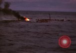 Standbild Japanische Schiff Brennen von Amerikanischen u-boot Angriff Palau Inseln, 1945, aus Sekunde 61 historischem Filmmaterial Videoclip 65675052652