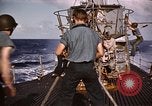 Image of Submarine USS Barb attacks Japanese ship Pacific Ocean, 1945, second 40 stock footage video 65675052655