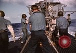 Image of Submarine USS Barb attacks Japanese ship Pacific Ocean, 1945, second 42 stock footage video 65675052655