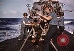 Image of Submarine USS Barb attacks Japanese ship Pacific Ocean, 1945, second 47 stock footage video 65675052655