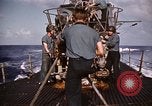 Image of Submarine USS Barb attacks Japanese ship Pacific Ocean, 1945, second 50 stock footage video 65675052655
