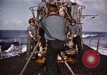 Image of Submarine USS Barb attacks Japanese ship Pacific Ocean, 1945, second 51 stock footage video 65675052655