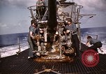 Image of Submarine USS Barb attacks Japanese ship Pacific Ocean, 1945, second 57 stock footage video 65675052655