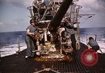Image of Submarine USS Barb attacks Japanese ship Pacific Ocean, 1945, second 58 stock footage video 65675052655