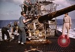 Image of Submarine USS Barb attacks Japanese ship Pacific Ocean, 1945, second 62 stock footage video 65675052655