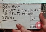 Image Premier Marine Regiment Shuri Okinawa îles Ryukyu, 1945, de la seconde 1 séquences d'archives historiques vidéo 65675052721