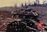 Image of demolished US tanks Okinawa Ryukyu Islands, 1945, second 47 stock footage video 65675052764