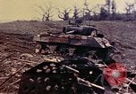 Image of demolished US tanks Okinawa Ryukyu Islands, 1945, second 53 stock footage video 65675052764