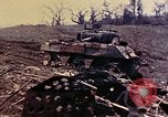 Image of demolished US tanks Okinawa Ryukyu Islands, 1945, second 55 stock footage video 65675052764