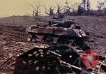 Image of demolished US tanks Okinawa Ryukyu Islands, 1945, second 57 stock footage video 65675052764