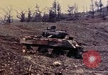 Image of demolished US tanks Okinawa Ryukyu Islands, 1945, second 58 stock footage video 65675052764