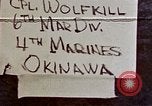 Image 6e Division maritime 4e Marines Okinawa îles Ryukyu, 1945, de la seconde 3 séquences d'archives historiques vidéo 65675052840