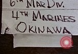 Immagine di 6° Divisione Marine 4 Marines Okinawa isole Ryukyu, 1945, secondo 1 filmato di repertorio 65675052857
