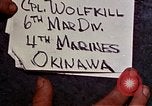 Image of 1st Battalion 4th Marines Okinawa Ryukyu Islands, 1945, second 3 stock footage video 65675052864