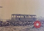 Image of demolished Japanese locomotive Naha Okinawa Ryukyu Islands, 1945, second 30 stock footage video 65675052874