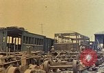 Image of demolished Japanese locomotive Naha Okinawa Ryukyu Islands, 1945, second 53 stock footage video 65675052874