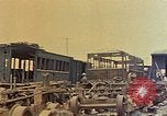 Image of demolished Japanese locomotive Naha Okinawa Ryukyu Islands, 1945, second 54 stock footage video 65675052874