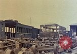 Image of demolished Japanese locomotive Naha Okinawa Ryukyu Islands, 1945, second 58 stock footage video 65675052874