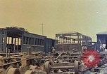 Image of demolished Japanese locomotive Naha Okinawa Ryukyu Islands, 1945, second 62 stock footage video 65675052874