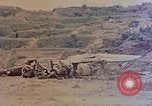 Image of wrecked Japanese planes Naha Okinawa Ryukyu Islands, 1945, second 25 stock footage video 65675052875